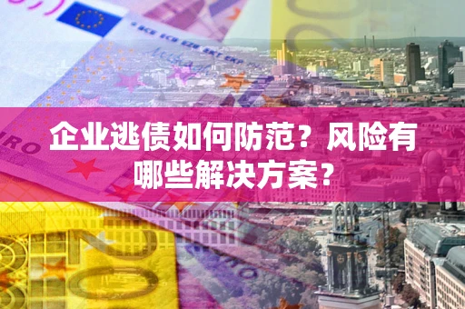 济南企业逃债如何防范？风险有哪些解决方案？
