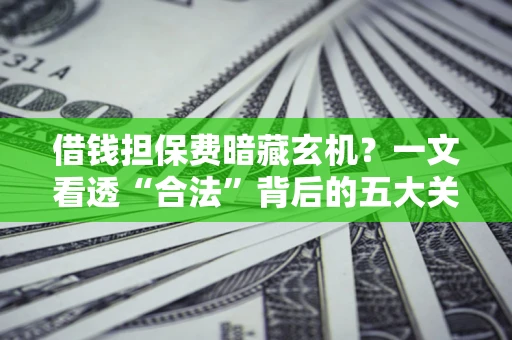 济南借钱担保费暗藏玄机？一文看透“合法”背后的五大关键陷阱