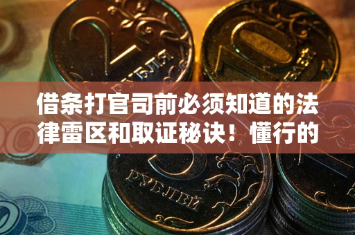 济南借条打官司前必须知道的法律雷区和取证秘诀！懂行的人已经留好这些证据