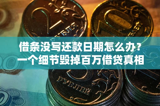 济南借条没写还款日期怎么办？一个细节毁掉百万借贷真相