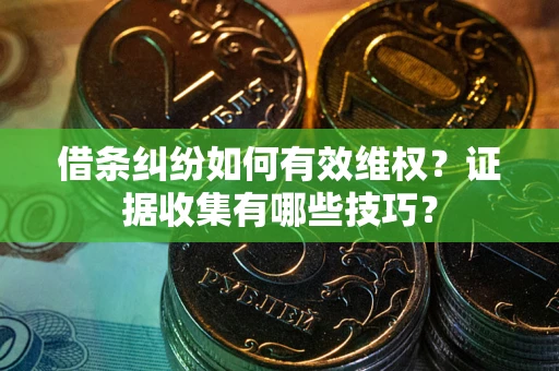 济南借条纠纷如何有效维权？证据收集有哪些技巧？